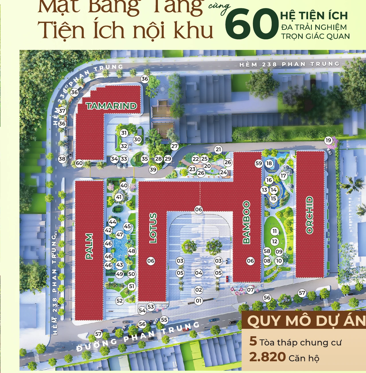 Tổng thể quy hoạch Bcons Central Park